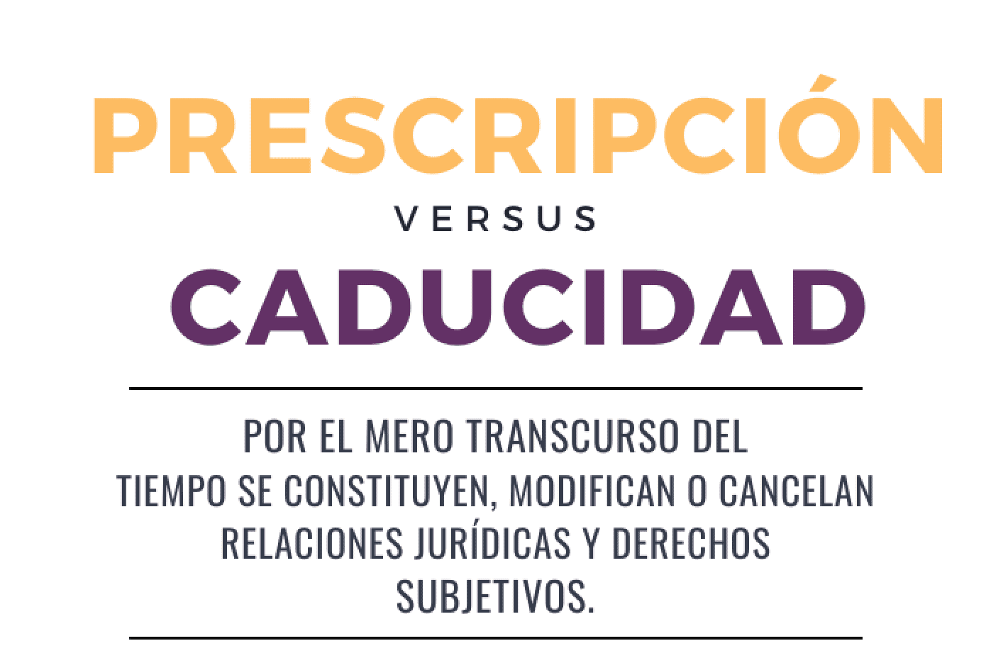 Prescripción vs Caducidad CNLAJ
