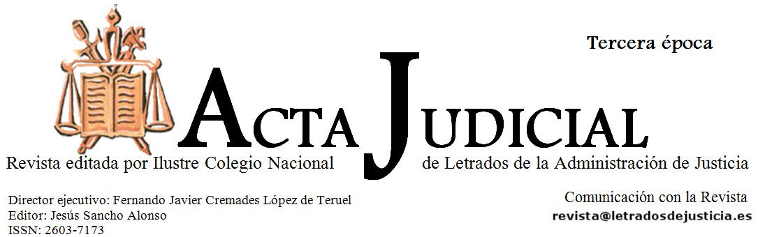 revista acta judicial letrados justicia